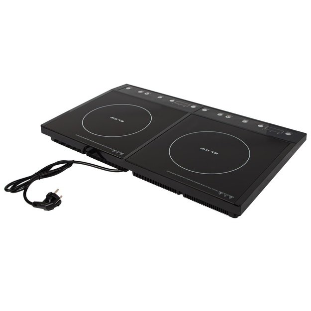 Induction cooker, two-burner adjustable hob, 2000W + 2000W BLOW