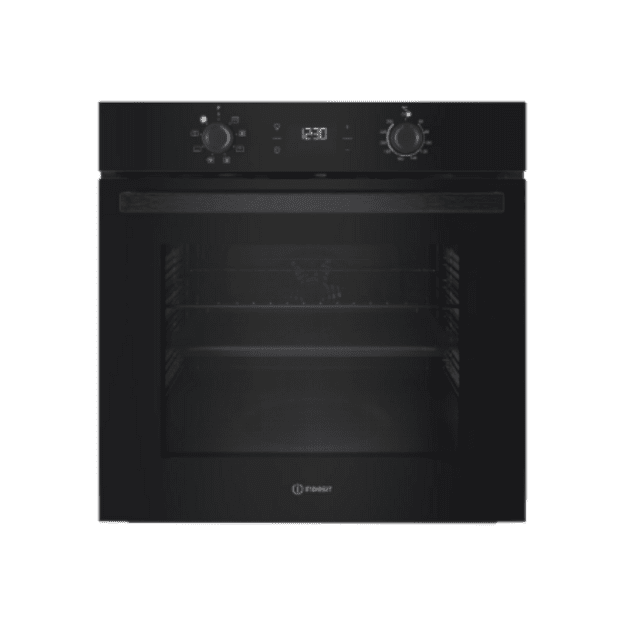 INDESIT Oven | IO K55C B | 71 L | Electric | Catalytic | Electronic | Height 59.5 cm | Width 59.5 cm | Black