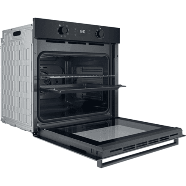 INDESIT Oven | IO K55C B | 71 L | Electric | Catalytic | Electronic | Height 59.5 cm | Width 59.5 cm | Black