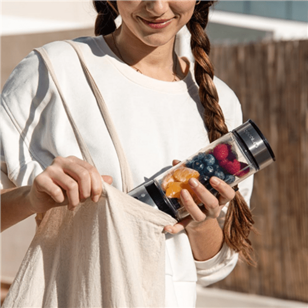 Cecotec Smoothie Blender | WanderlustMix USB | Portable | 126 W | Jar capacity 0.4 L | Ice crushing | Inox