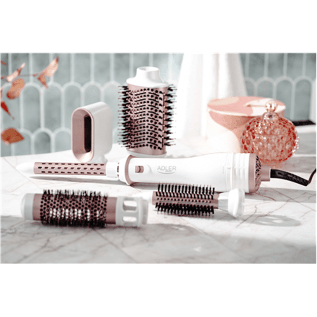 Adler | Hair Styler 5 in 1 | AD 2027 | 1200 W | Pearl White/Rose Gold