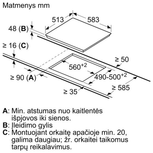 Kaitlentė Bosch PKN645BB2E