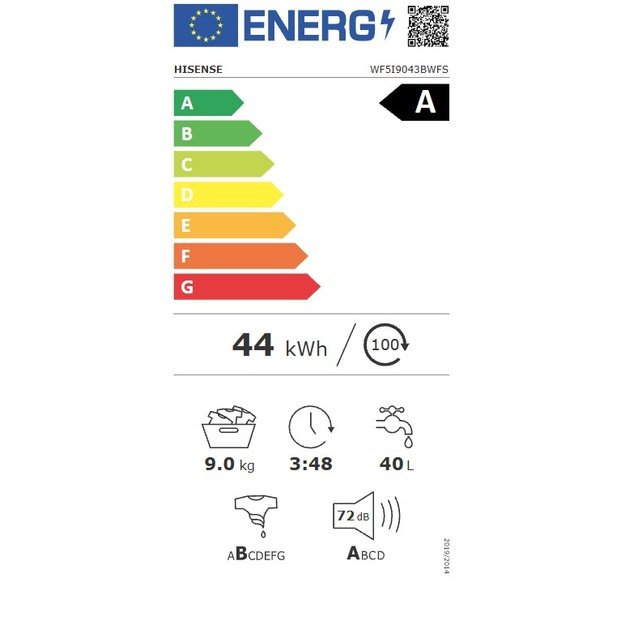 Skalbyklė HISENSE WF5i9043BWFS