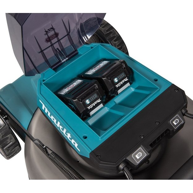 Makita LM002G lawn mower Push lawn mower Battery Black, Blue