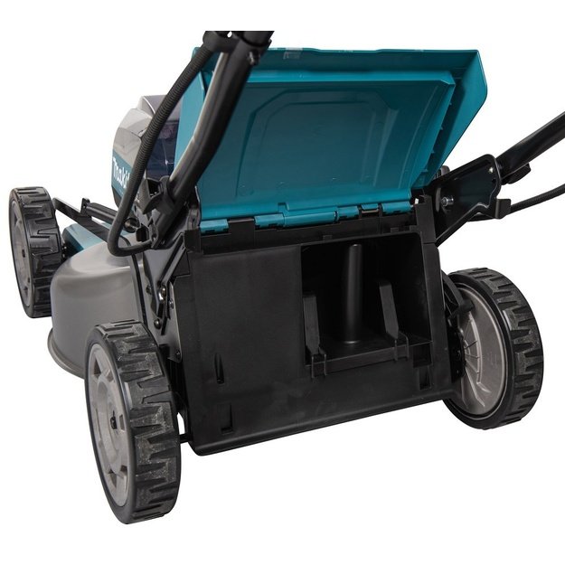 Makita LM002G lawn mower Push lawn mower Battery Black, Blue