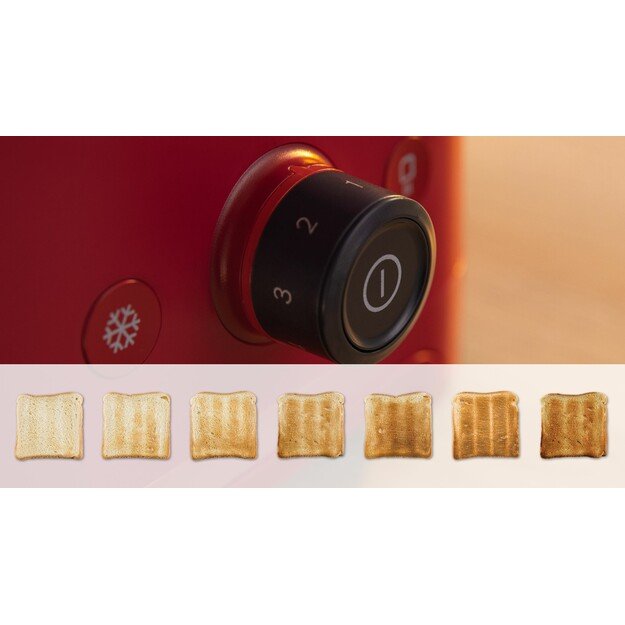 Bosch TAT3M124 toaster 2 slice(s) 950 W Red 4