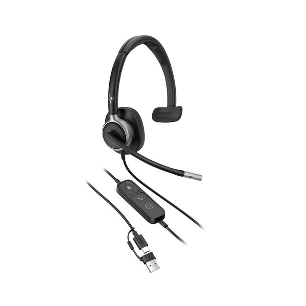 HP Poly Mission 615 Monaural USB Wired Headset