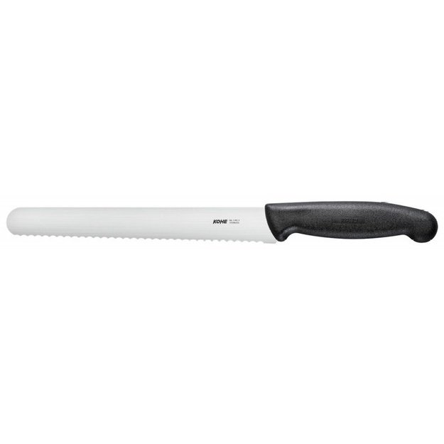 KOHE serrated knife, 211 mm, black