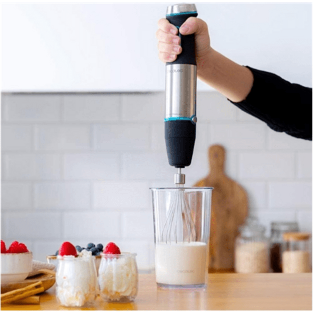 Cecotec | Hand Blender | Power TitanBlack 1200 XL PerfectCream&Crush | Hand Blender | 1200 W | Stainless steel/Black