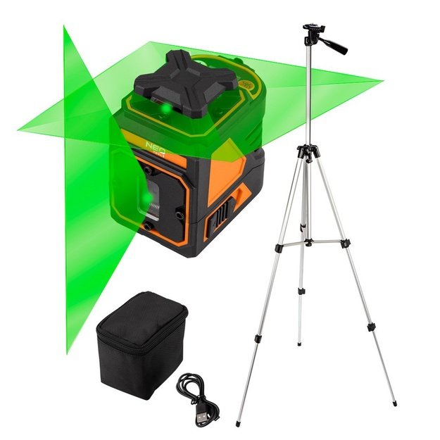 FLAT LASER 30 M, 5 lines, case  and tripod 1.5M