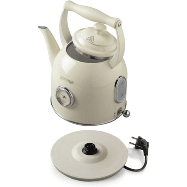 Gorenje | Kettle | K17CLIN | Electric | 2000 W | 1.7 L | Plastic/Metal | 360&deg; rotational base | Beige