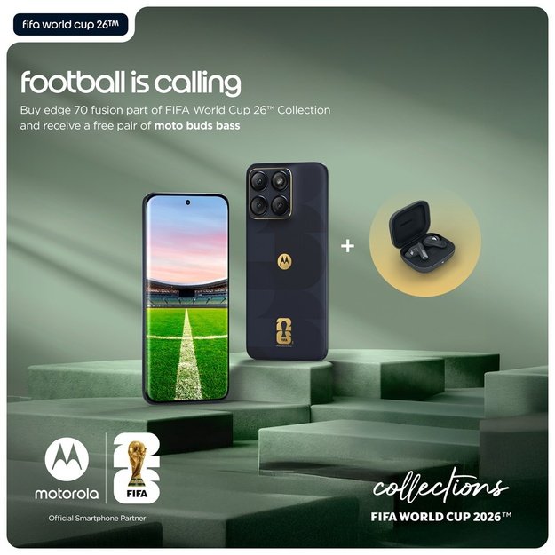 Motorola Edge 70 Fusion 5G 256GB, black FIFA