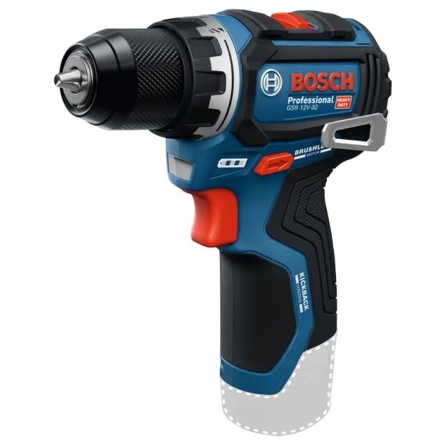 Akumuliatorinis suktuvas su metaliniu griebtuvu BOSCH GSR 12V-32 Solo CT