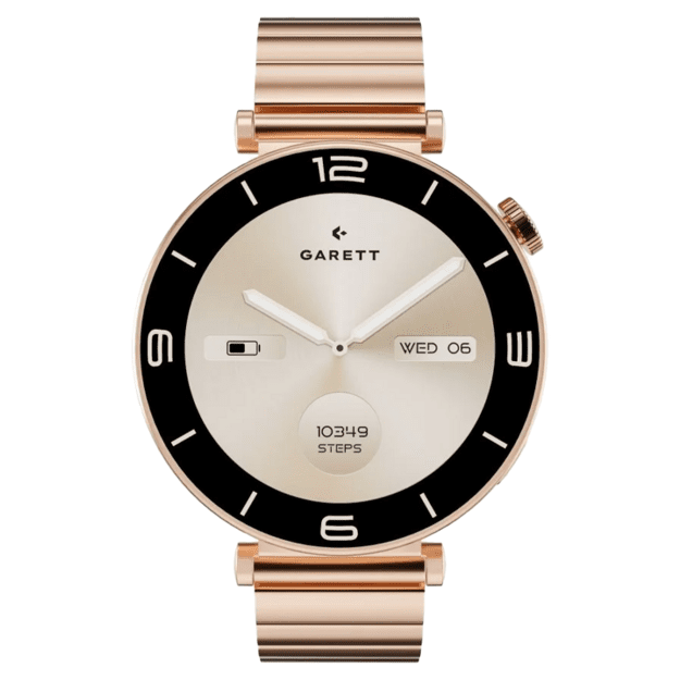 Garett Rose Smartwatch Gold Solid steel
