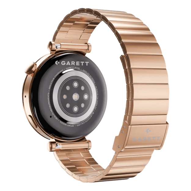 Garett Rose Smartwatch Gold Solid steel