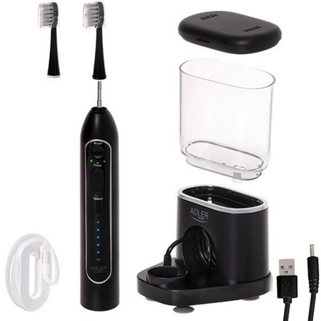 Sonic toothbrush with irrigator 2-in-1 Adler