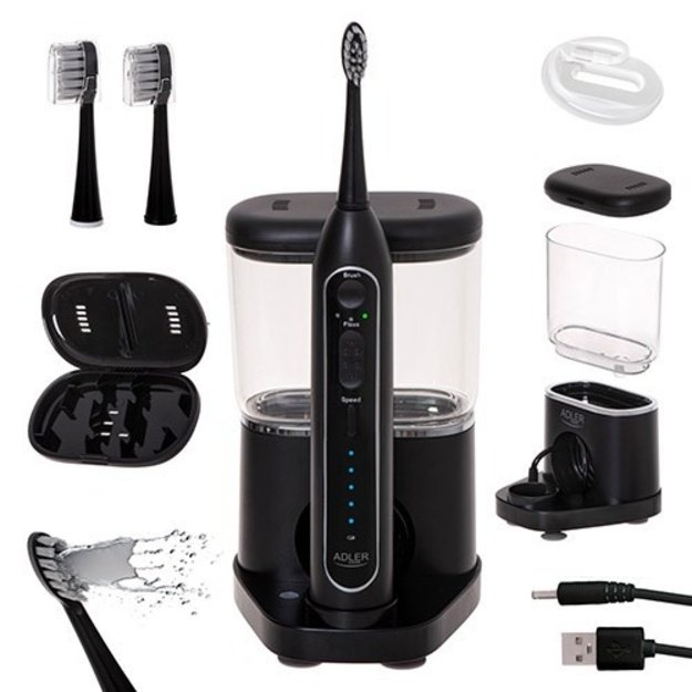 Sonic toothbrush with irrigator 2-in-1 Adler