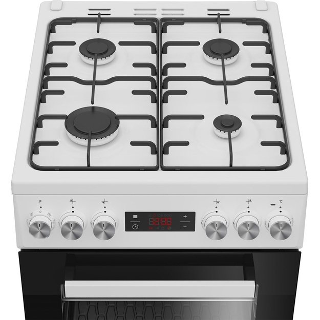 Beko FSE52323DWD cooker Freestanding cooker Electric Gas White