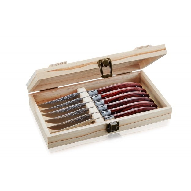 SET OF 6 GEFU RANCHO STEAK KNIVES G-13951