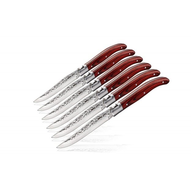 SET OF 6 GEFU RANCHO STEAK KNIVES G-13951