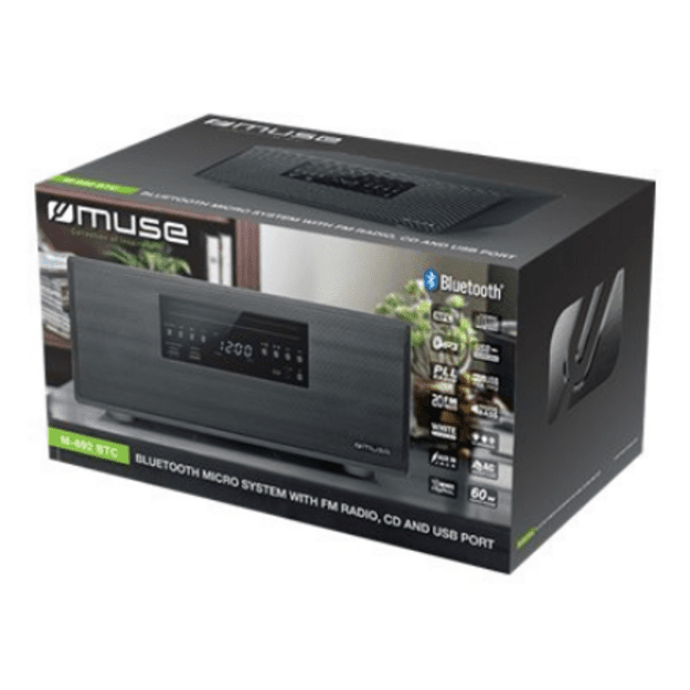 Muse | Bluetooth Micro System | M-692 BTC | 2 x 30 W | Bluetooth | Wireless connection | NFC features | Black