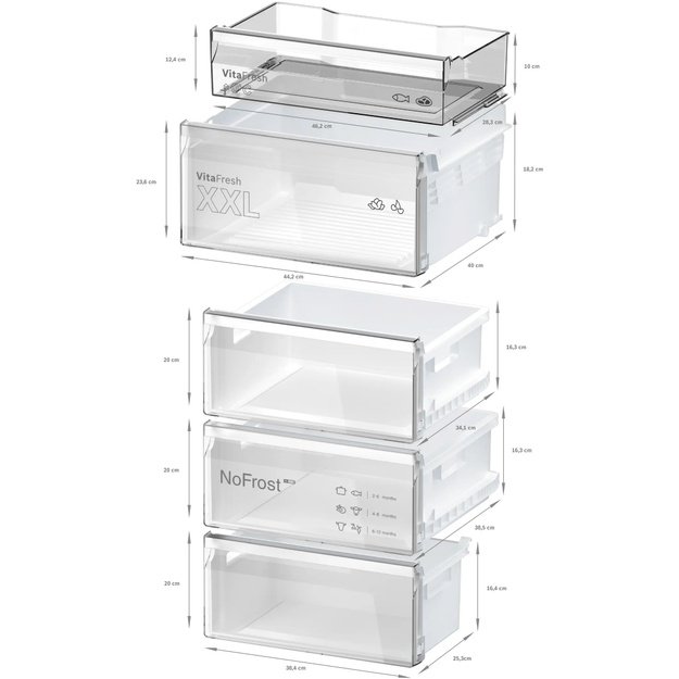 &Scaron;aldytuvas Bosch KGN392I1F