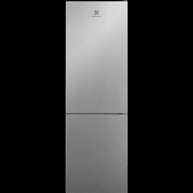186 cm auk&scaron;čio  ner plieno spalvos No Frost &scaron;aldytuvas su &scaron;aldikliu Electrolux LNT5ME32U1