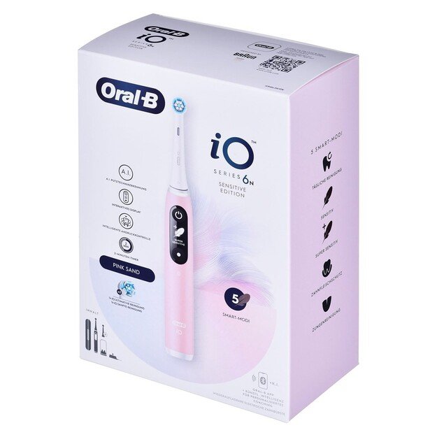 Oral-B Toothbrush + Travel Case | iO6 | Rechargeable | For adults | Number of brush heads included 1 | Number of teeth brushing 6