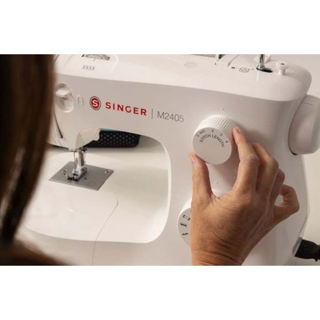 Singer | Sewing Machine | M2405 | Number of stitches 11 | Number of buttonholes 1 | White