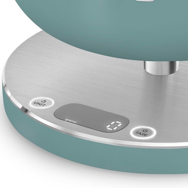 Smeg KSC01EGMWW kitchen scale Light Green, Stainless steel Countertop Round Electronic kitchen scale