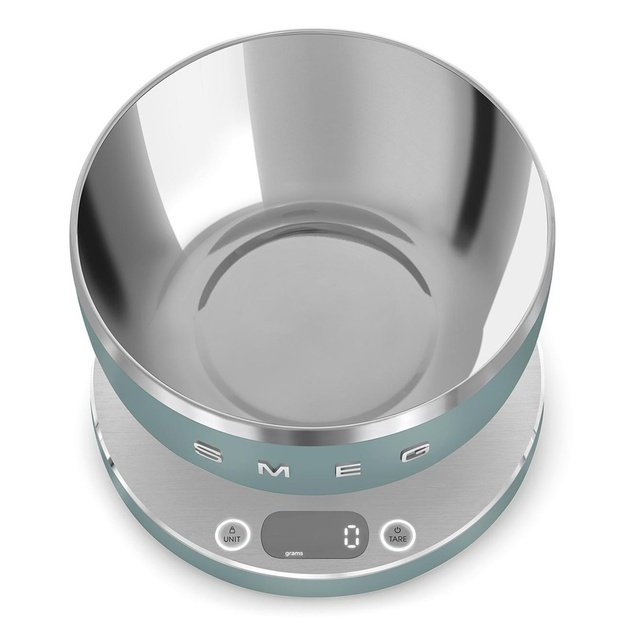 Smeg KSC01EGMWW kitchen scale Light Green, Stainless steel Countertop Round Electronic kitchen scale