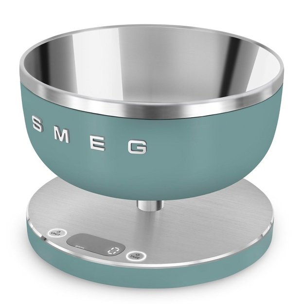 Smeg KSC01EGMWW kitchen scale Light Green, Stainless steel Countertop Round Electronic kitchen scale
