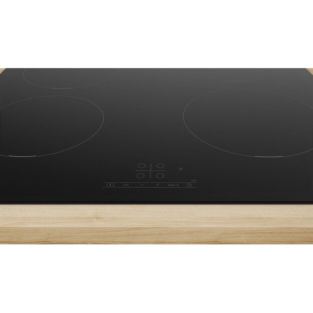 Bosch | Hob | PUE611BB5E | Induction | Number of burners/cooking zones 4 | Touch | Timer | Black 2