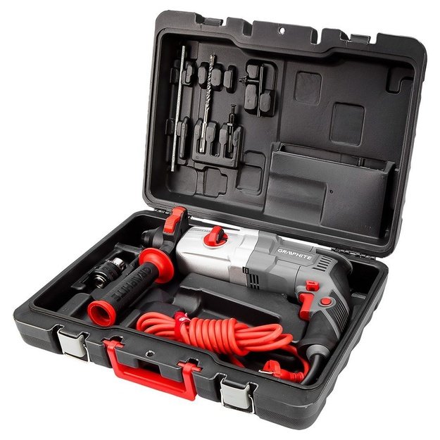 SDS+ 710W rotary hammer, case