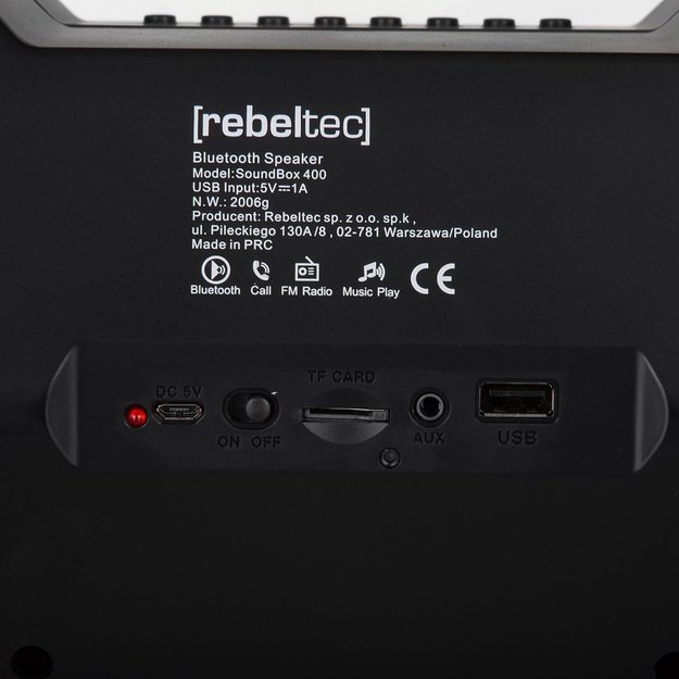 Rebeltec SoundBox 400 - hojttaler - ti