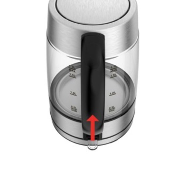 TEFAL | Kettle | KI772D | Electric | 2400 W | 1.7 L | Glass | 360&deg; rotational base | Black/Stainless Steel
