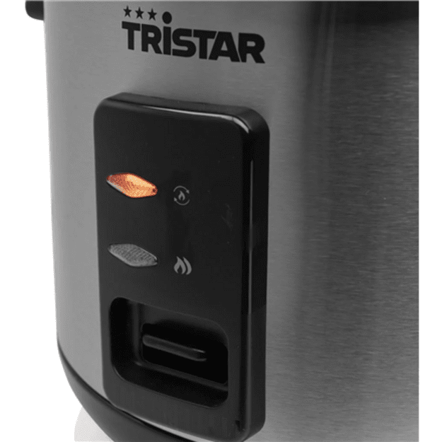 Tristar | RK-6146 | Rice cooker | 400 W | 1 L | Number of programs 0 | Black/Stainless steel