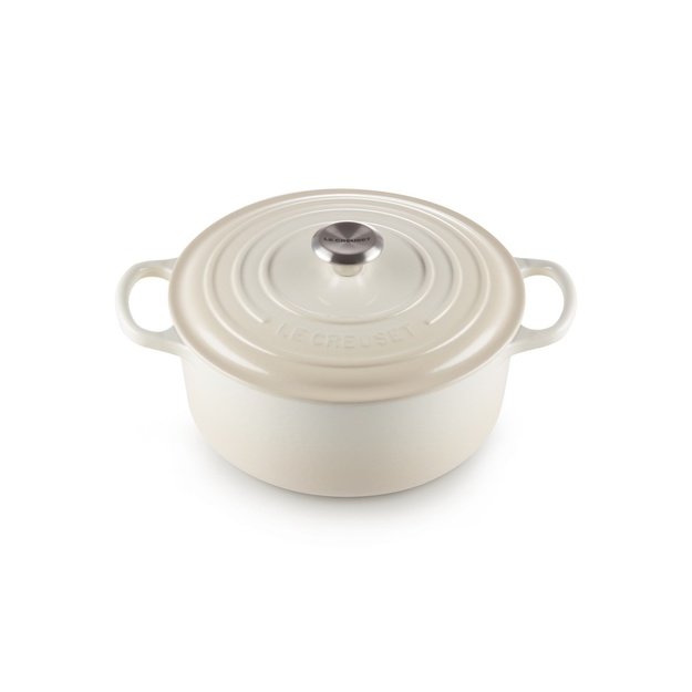 Le Creuset Signature Roaster round meringue 26cm