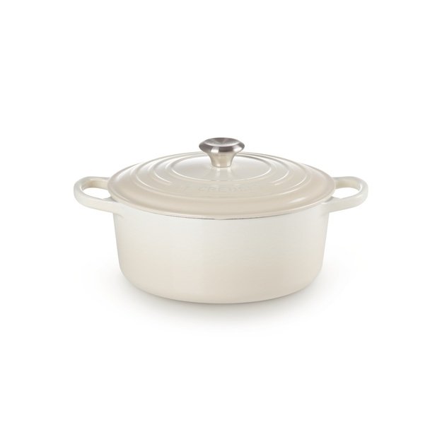 Le Creuset Signature Roaster round meringue 26cm