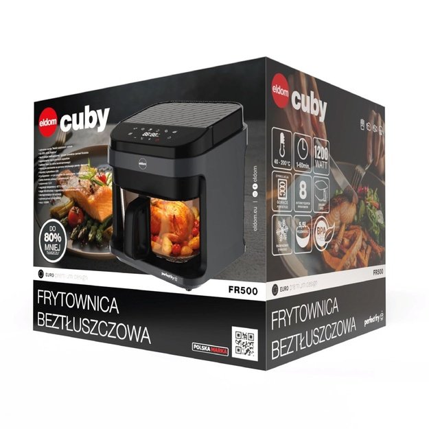 ELDOM FR500 AIR FRYER GLASS CONTAINER 5.5 L