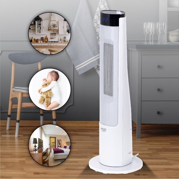 Ceramic radiator ADLER AD 7730 White