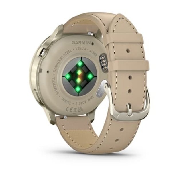 Garmin Venu 4 3.05 cm (1.2 ) AMOLED 41 mm Digital 390 x 390 pixels Touchscreen Gold Wi-Fi GPS (satellite)