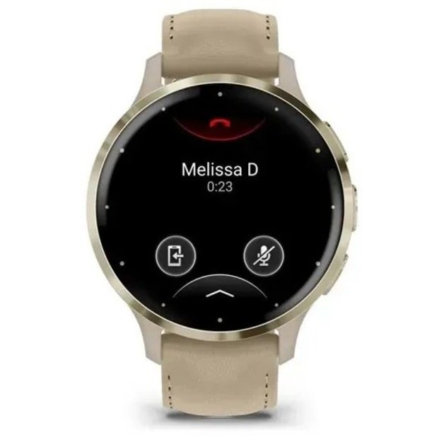 Garmin 010-02785-55 smartwatch / sport watch 3.05 cm (1.2 ) AMOLED 41 mm Digital 390 x 390 pixels Touchscreen Gold Wi-Fi GPS