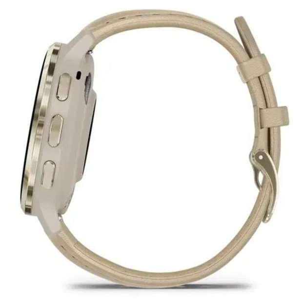 Garmin 010-02785-55 smartwatch / sport watch 3.05 cm (1.2 ) AMOLED 41 mm Digital 390 x 390 pixels Touchscreen Gold Wi-Fi GPS