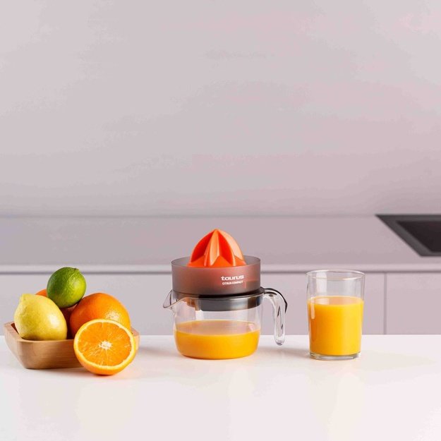 Taurus CITRUS COMPACT Hand juicer 30 W Black, Orange, Transparent