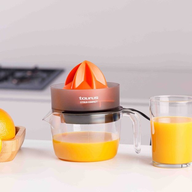 Taurus CITRUS COMPACT Hand juicer 30 W Black, Orange, Transparent