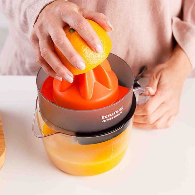 Taurus CITRUS COMPACT Hand juicer 30 W Black, Orange, Transparent
