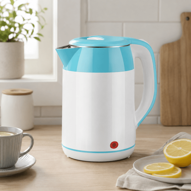 Brock WK 5521 WH Kettle With 360 Degree Base 1,8L 1500W White/Blue