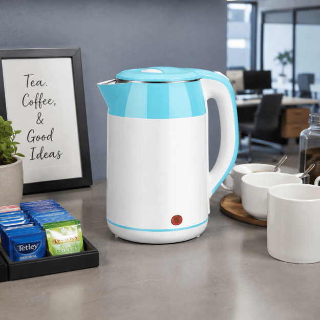 Brock WK 5521 WH Kettle With 360 Degree Base 1,8L 1500W White/Blue