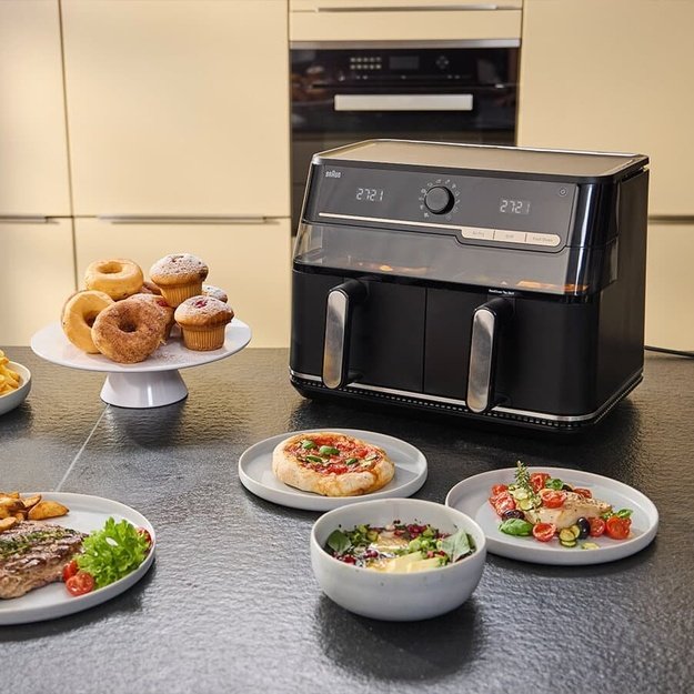Braun TwinCook 5 Double 10 L Stand-alone 2800 W Hot air fryer Black